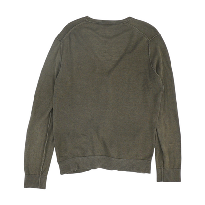 Olive Solid Cardigan Sweater