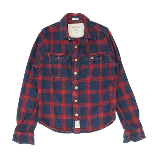 Natural Titanium Plaid Flannel Button Down