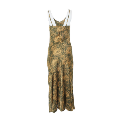 Green Floral Maxi Dress