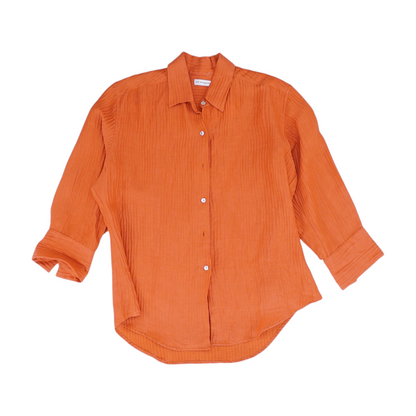 Orange Button Down