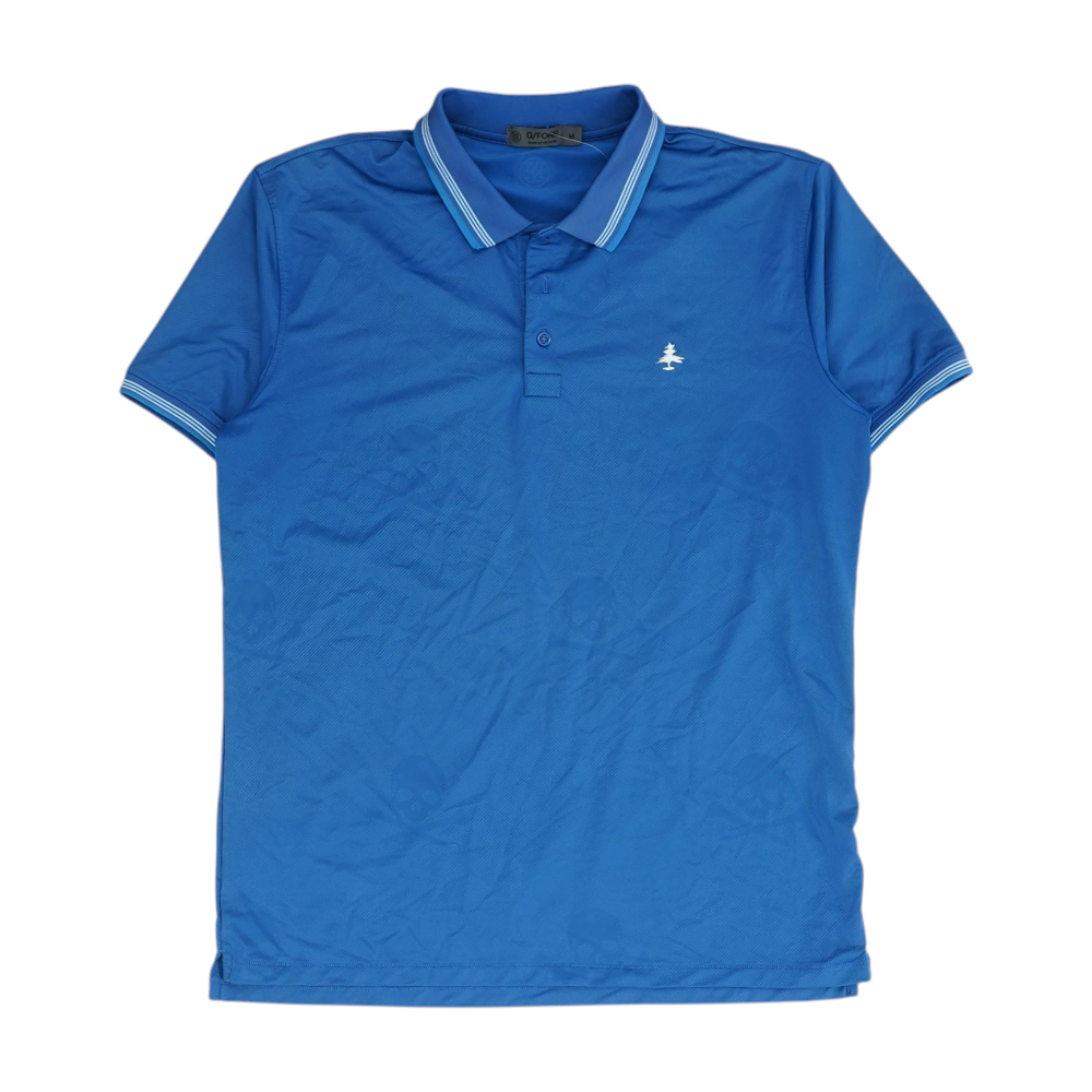 G/Fore Blue Solid Short Sleeve Polo – Image 1