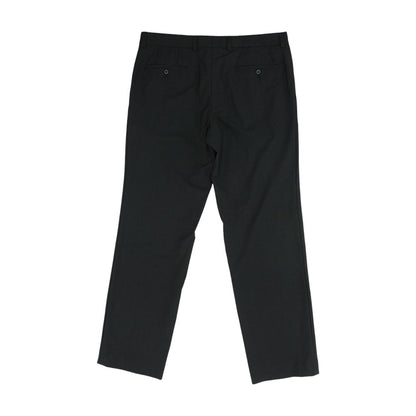 Black Solid Dress Pants