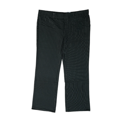 Black Striped Wide Leg Pants