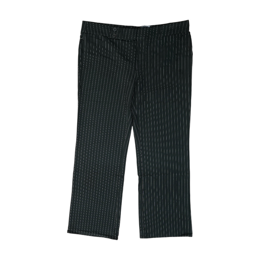 Black Striped Wide Leg Pants