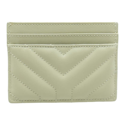 Beige Quilted Card Case