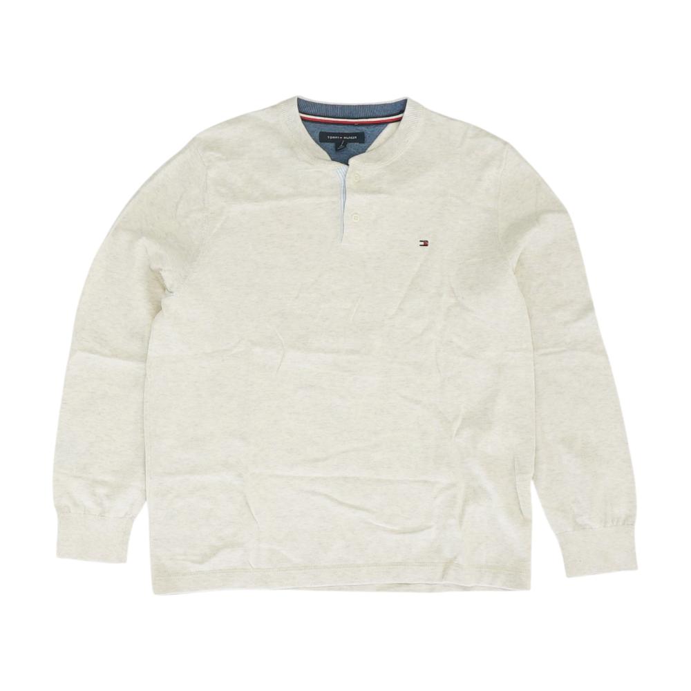 Beige Solid Pullover Sweater