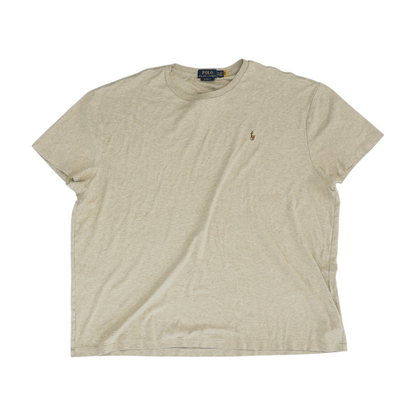Tan Solid T-Shirt