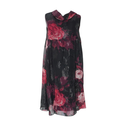 Black Floral Mini Dress