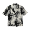 Black Tropical Button Down