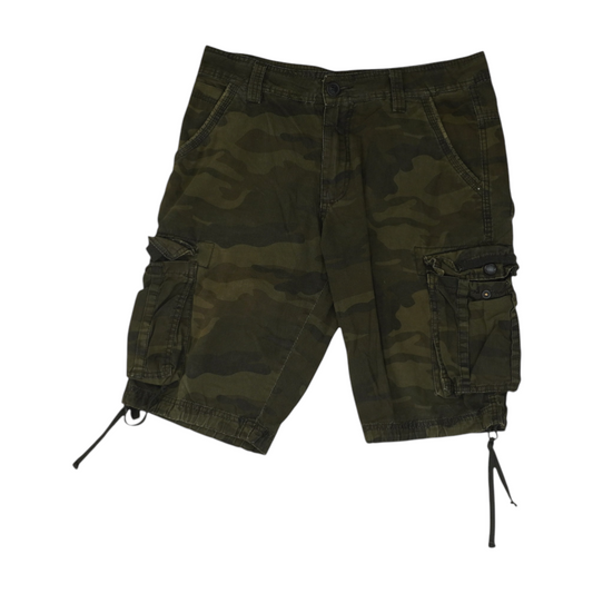 Green Camo 5-Pocket Shorts