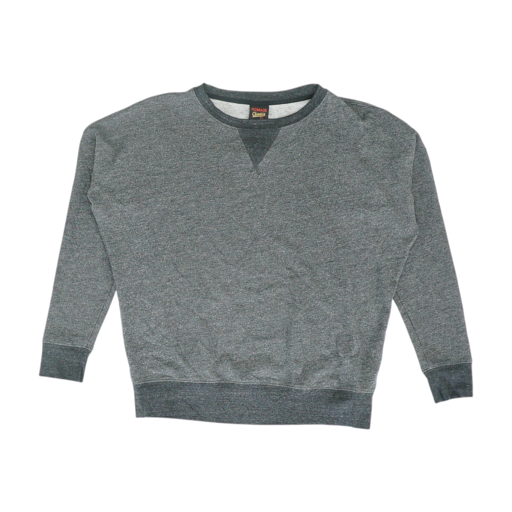 Gray Solid Sweatshirt Pullover