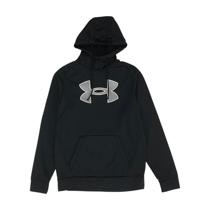 Black Print Hoodie Pullover