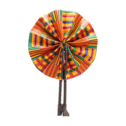 Handmade African Print Hand Fan