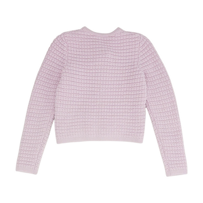Purple Cardigan Sweater