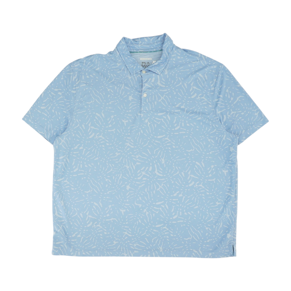Blue Print Short Sleeve Polo