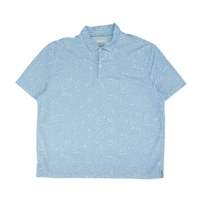 Blue Print Short Sleeve Polo