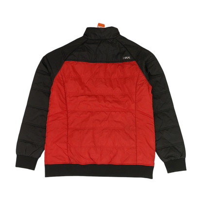 Red Color Block Jacket