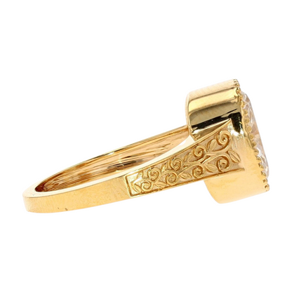3 ctw 14K Yellow Gold Lab Grown Diamond Engagement Ring