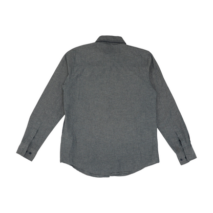Gray Striped Long Sleeve Button Down