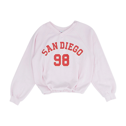 Pink Graphic Sweatshirt Pullover