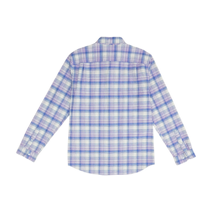 Purple Plaid Flannel Button Down