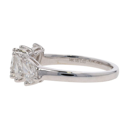 1 1/2 ctw 14K White Gold Lab Grown Diamond Band Ring