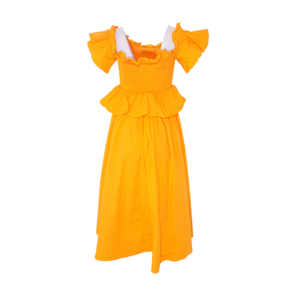 Orange Midi Dress