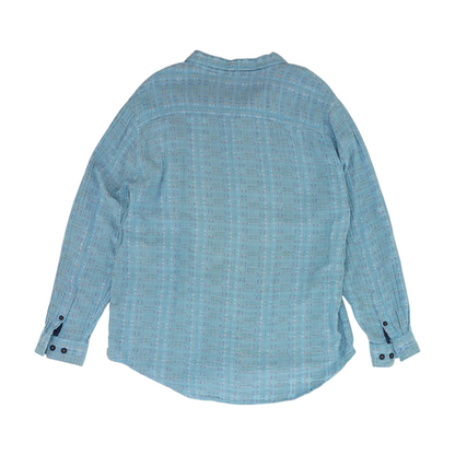 Blue Check Long Sleeve Button Down