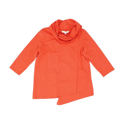 Red Solid 3/4 Sleeve Blouse