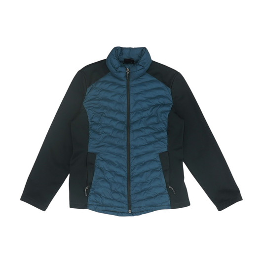Blue Color Block Jacket