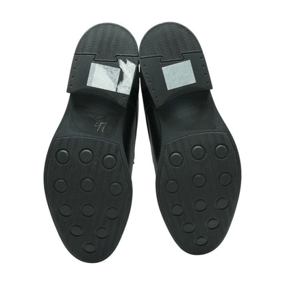 Black Leather Derby/oxford Dress Shoes
