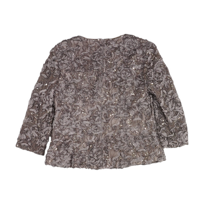 Brown Print Blouse