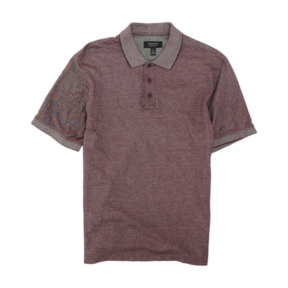 Nordstrom Maroon Solid Short Sleeve Polo – Image 1