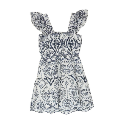 White Abstract Dress