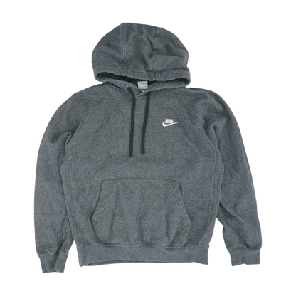 Gray Solid Hoodie Pullover