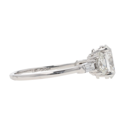1 3/4 ctw 14K White Gold Lab Grown Diamond Engagement Ring