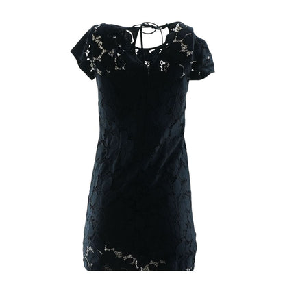 Navy Misc Midi Dress