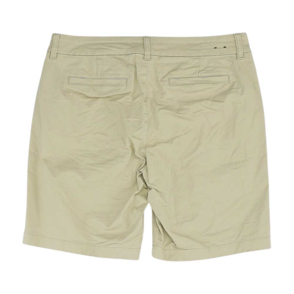 Beige Solid Chino / Khaki Shorts
