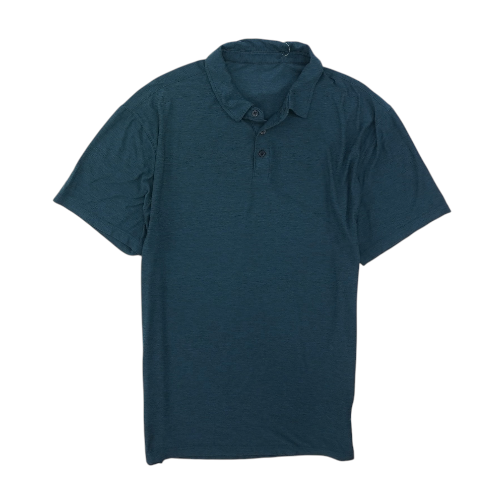 Teal Solid Short Sleeve Polo