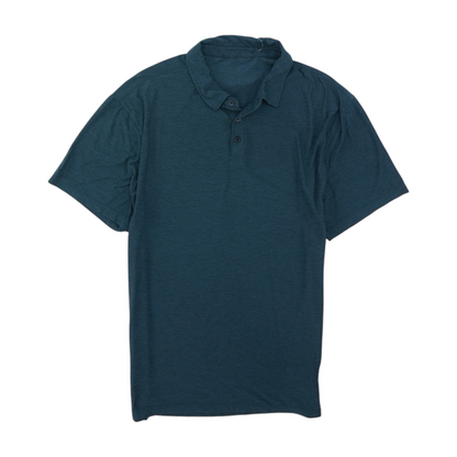 Teal Solid Short Sleeve Polo