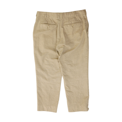 Beige Straight Pants
