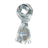 Blue Plaid Wool Scarf