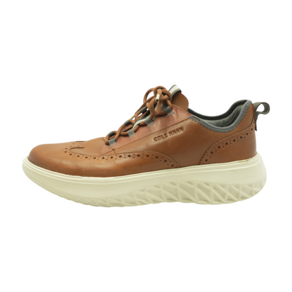 Brown Lace-Up Casual Shoes