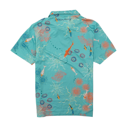 Blue Print Short Sleeve Polo