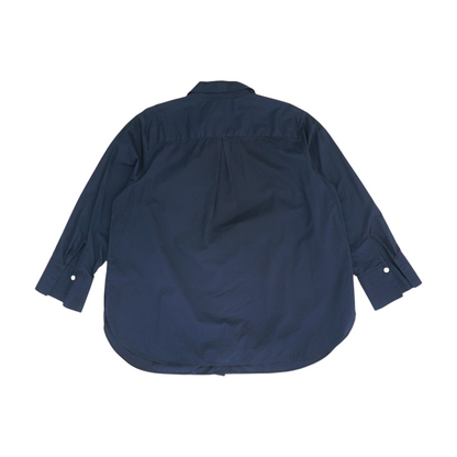 Navy Petite Button Down