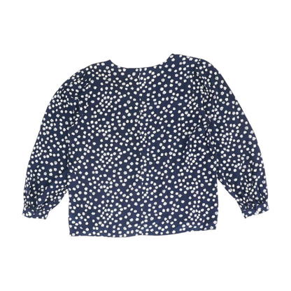 Navy Floral Button Down