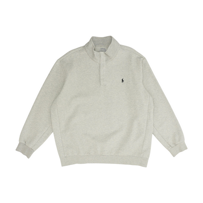 Gray Solid Sweatshirt Pullover