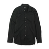 Black Solid Long Sleeve Button Down