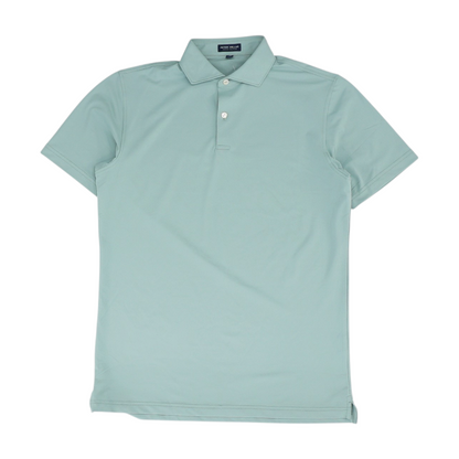 Green Solid Short Sleeve Polo
