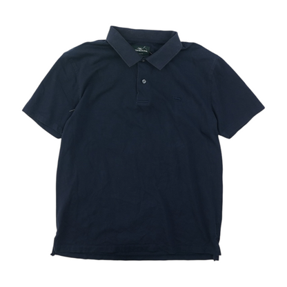 Navy Solid Short Sleeve Polo